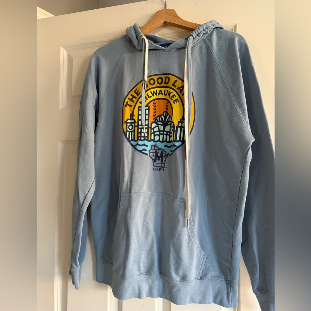 Milwaukee Skyline Hoodie - Light Blue